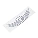 Decal Auto - TOOGOO(R) 3D Chrome Angel Wing Sticker Decal Auto Car Emblem Decal Decoration Color Silver