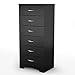 South Shore Step One 6 Drawer Lingerie Chest in Black Finish