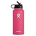 Hydro Flask Wide Mouth Water Bottle, Straw Lid - 32 oz, Watermelon