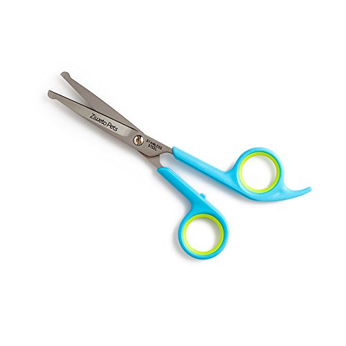 ZIWETO-PETS-Premium-Quality-Grooming-Scissors-Set-for-Dog-and-Cats-2-Piece-Set-Incudes-Cutting-Shear-and-Thinning-Shear-65-inch-with-Rounded-tips