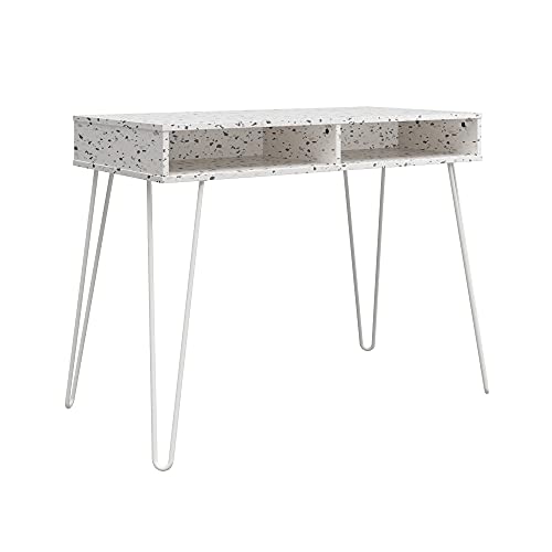 Novogratz Athena Computer Desk with Storage, Terrazzo Pricepulse