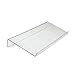 viziflex seels AKS01 Angled Keyboard Stand - Tilted for Easy Ergonomic Typing - Clear Acrylic and Sturdy, Transparent