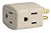 (3 Pack) Outlet Expanders, Multi Plug Extender, Multiple Wall Tap Expander, Grounded Adapter, Power Splitter, Side Access Cube Design, UL Listed, White.