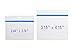 10 Pack Heavy Duty Horizontal Name Tag Badge ID Card Holder with Blue Zipper, More Thicker than Standard PVC, by KEYLION