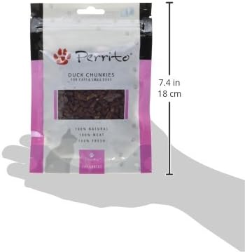 Perrito Duck Chunkies Dog Treats, Small Duck Meat Pieces (Pack of 5 x 100 g, 100 g (Pack of 5) - Image 4