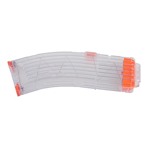 Worker Banana 15-darts Quick Reload Clip for Nerf N-strike Elite Color Clear