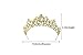 Gold Crown Princess Tiara Headband, Vintage Baroque Diadem Crown For Women + 2 FREE Hair Pins (Gold)