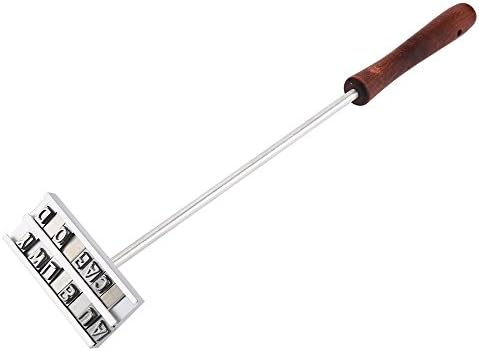 RoyalTop Steak Meat Barbecue BBQ Branding Iron 55 Letter Shape Mold Baking Tool