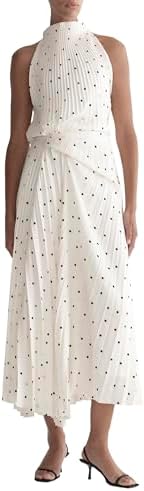 alc diane halter dress A.L.C. Diane Halter Dress In Black/Tan - 70% Off