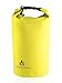Premium Waterproof 5L Dry Bag Roll Top Sack | Protect Your Gear From The Elements Rafting Swimming SUP Boating Camping Skiing Kayaking Motorcycling. Durable Adjustable Shoulder Strap Included (Yellow)
