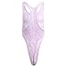 FEESHOW Men's Lace Lingerie Thongs G String Underwear Leotard Bodysuit Singlet