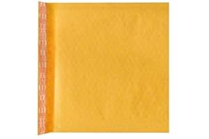 AM-Ink 200 Pcs #CD 7.25x8 Kraft Bubble Padded Envelopes Mailers Self Adhesive Shipping Bags, Fit CD,DVD Case