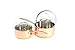 ExcelSteel Professional 8-Piece Triply Cookware Set with Stainless Steel Cast Handles and Knobs, Copper