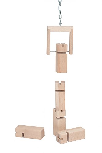 waelderspielzeug La Tour Froebel – Team Game for Adults and Children from 8 Years – The Original Local Beech Wood – Multicoloured or Nature