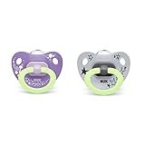 NUK Glow-in-The-Dark Orthodontic Pacifiers