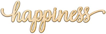Happiness Script Wood Sign Home Decor Wall Art Unfinished Charlie 12" x 4"