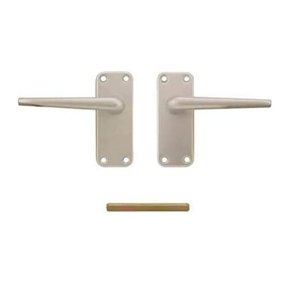 Carlisle Brass SAA22 Lever ON Backplate-Latch, Satin Aluminium