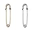 6PCS Super Safety Pins Bent Needle DIY Breastpin Shawl/Sweater Buckle for Blankets Crafts Knitted Fabric Skirts (3Inch(75MM))(Color Random)