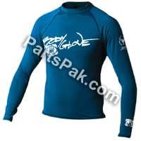 Basic JUNIOR Long Sleeve Lycra Rashguard Shirt 12 Royal