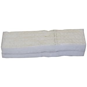 Kaminbau Mierzwa Spons van keramische wol, voor bio-ethanol, voor veilig gebruik in haarden, 30 cm x 10 cm x 1,3 cm, 2…