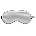 Asutra, Weighted Silk Eye Pillow Filled with Organic Lavender and Flax Seeds, 100% Hypoallergenic, Sleep Mask, Fully Customizable, Adjustable Elastic Band, Plus Removable Pouch and Free Gel Eye Mask