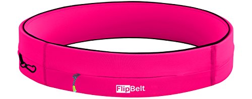 FlipBelt Running & Fitness Workout Belt, Hot Pink, Small