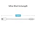 VOKOO Short Micro USB Cable [5 Pack 8 inches], Short Nylon Braided High Speed USB to Micro USB Charging Cables Compatible with Android Device - Silver