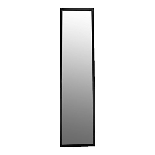 [- Metal Framed Free Standing Full Length Mirror 1370mm - Black  -]