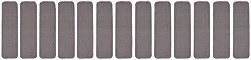 Stair Treads Indoor Skid Slip Resistant Rubber Backing Carpet Tread Machine Washable Neuster 8 ½ inch x 30 inch (Set of 13, Grey)