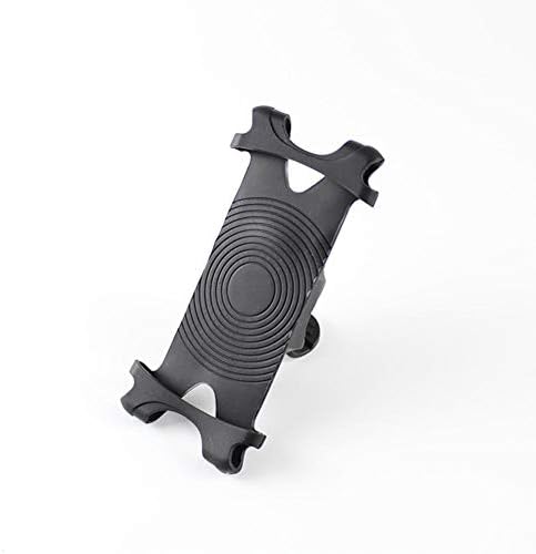 Alian Mobile Phone Holder for Bicycle, Handlebar Mount for Mounting on Phone for Bicycle, Silicone, Non-Slip, Perfect for Motorcycle, Scooter, Rolling Mat Black