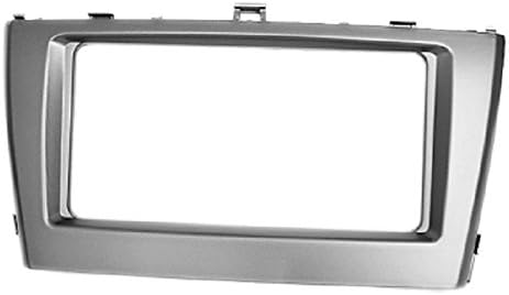 CARAV 11-341 2-DIN car head unit fascia facia installation dash kit for Avensis (T270) 2009-2015 (silbergray)