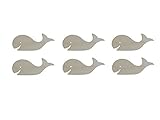 Whale Shape Unfinished Wood Sea Life Cut Outs 2.5