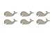 Whale Shape Unfinished Wood Sea Life Cut Outs 2.5