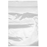 Beadaholique 3 by 4-Inch 500 Poly Bag Clear Resealable Zipper Shipping Bags