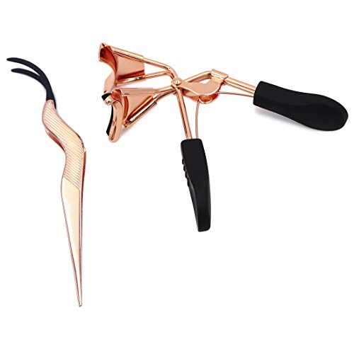 SZQHT Eyelash Curler Premium Eyelash Professional Makeup Tool With 3 Replacement Silicone Refill Pads and False Eyelashes Applicator-Used to Get Gorgeous Eye Lashes