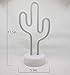 LoveNite Neon Indoor Night Light, Battery Operated Glowing Neon Decorative Sign LED Light for Room Party Festival Decorations (Cactus)