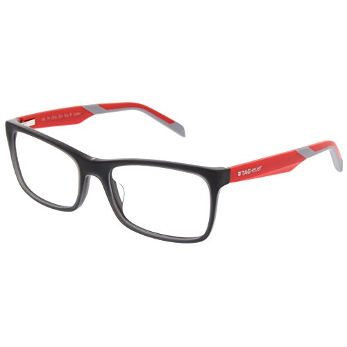 Tag Heuer B Urban 0554 Eyeglasses Red/Grey Temple 56mm (Red/Grey, 56)