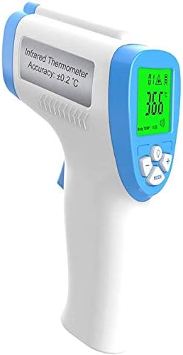 Infrared Thermometer Gun Human,Forehead Thermometer,Non-Contact Thermometer for Fever with LCD Display with Fever Indicator Instant Accurate Reading