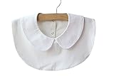 Yoyook Women's Detachable PeterPan Half Shirt Blouse False Fake Collar DIY Tops (White)