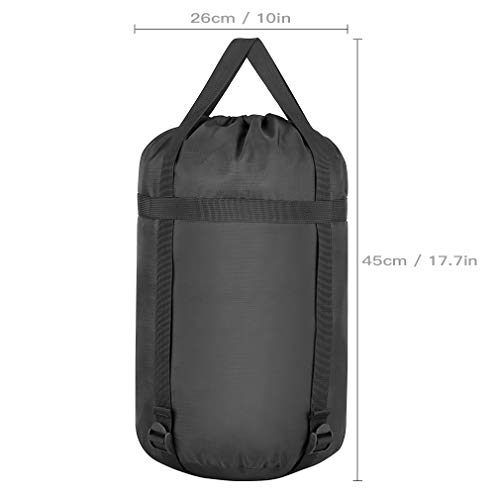 TINANA Compression Stuff Sack, Waterproof Sleeping Bags Storage Stuff Sack Organizer, Great for Backpacking and Camping Hiking (2 Pack)