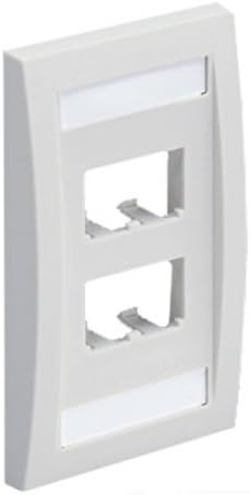 Panduit CFPE4EIY 1-Gang 4-Port Faceplate, Electric Ivory