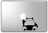 Snorlax Reaching for Apple Pokemon - Apple Macbook Laptop Vinyl Sticker Decal