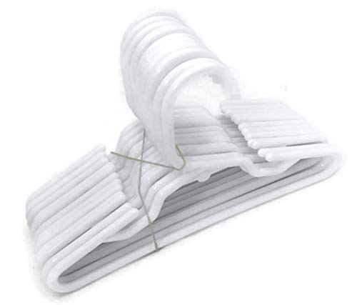 12 White Plastic Hangers fits 18 inch American Girl Dolls Clothes