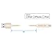 [Apple MFi Certified] 2 in 1 Dual Lightning USB Cable 3ft 1 M, HUNDA Nylon Braided USB Connector for Android and Apple Devices such as iPhone, iPad , Samsung, HTC, Nexus, Sony and More (Gold)