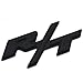 Aimoll 1pcs R/T RT Side Fender Trunk Hatch Deck Lid Boot Emblem Badge Sticker Replacement for Challenger Charger Ram 1500 Grand Cherokee (Matte Black)