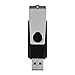 TOPESEL 10PCS 4GB USB 2.0 Flash Drive Memory Stick Fold Storage Thumb Stick Pen Swivel Design (4G, 10 PCS, Black)
