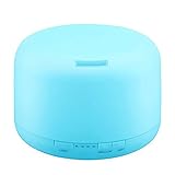 Damark 500ML 7 Color LED Ultrasonic Portable Air Humidifier Atomizer Essential Oil Diffuser with Adjustable Mist Mode, Waterless Auto Shut-off Function for Home Office Baby