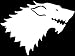 House of Stark-Game of Thrones Decal Vinyl Sticker|Cars Trucks Walls Laptop|WHITE|5.5 In|KCD453