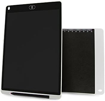 Graphic Tablet 12' Electronic Writing Tablet,Handwriting Pad,Drawing Board,Doodle Scribble Pad for Kids,Office Writing Drawing with Stylus (12'', White)