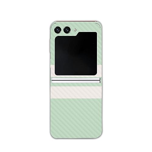 MightySkins Carbon Fiber Skin Compatible with Samsung Galaxy Z Flip 5 Full Wrap…